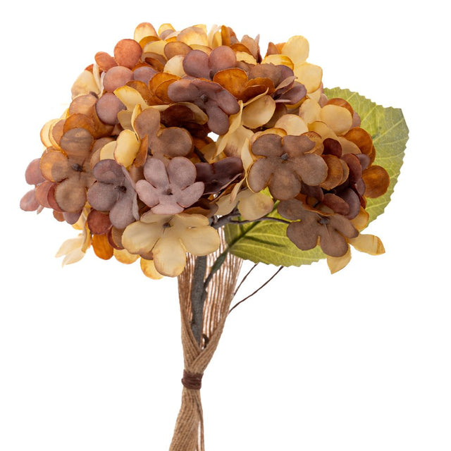 Artificial rustic hydrangea stem 33cm