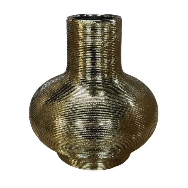 Gold vase 20x23cm