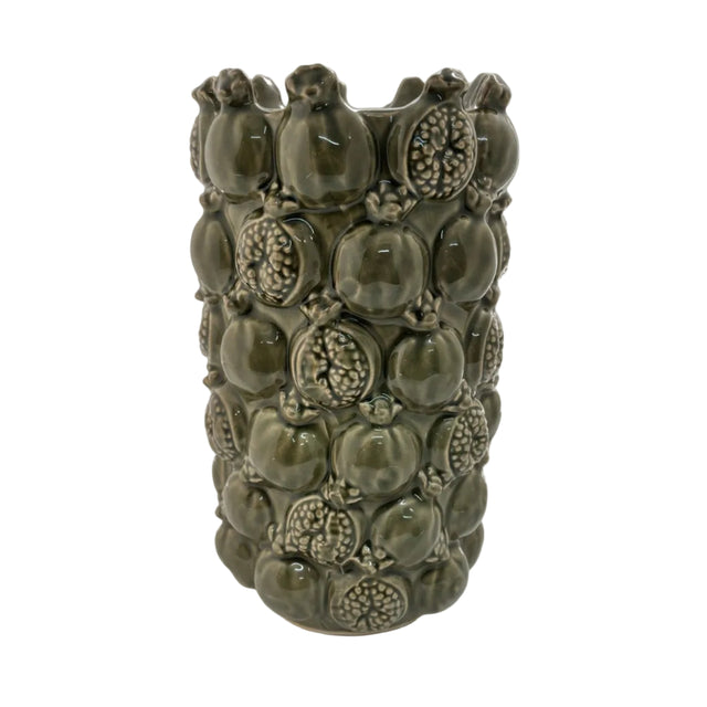 Green Pomegranate Vase 16x28cm