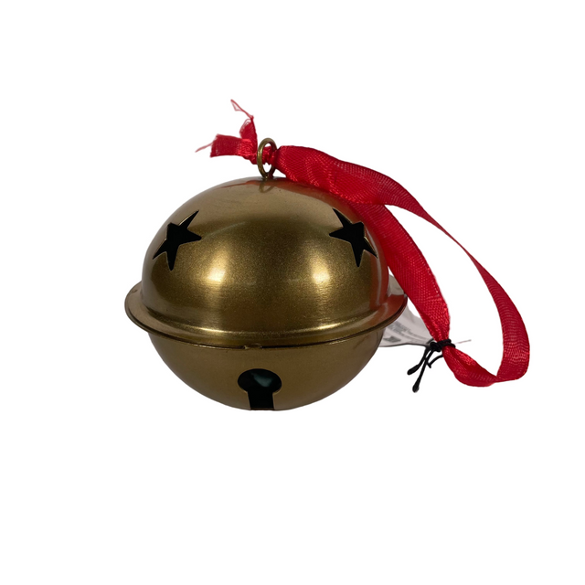 (A97101300)BELL, IRON, 8CM - GOLD