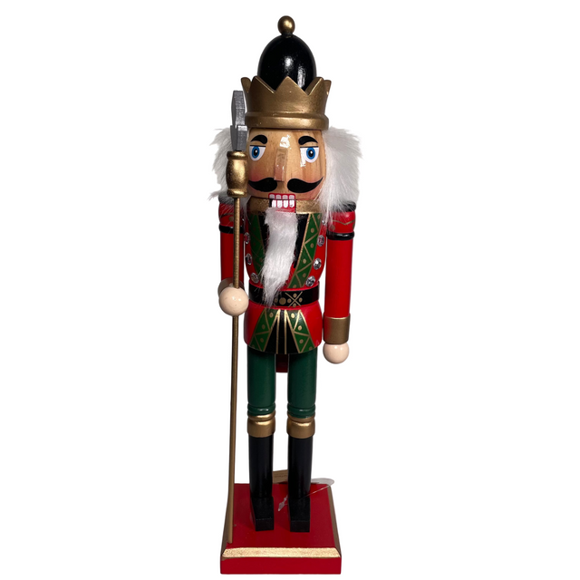 Nutcracker, pinewood 12x11.1x50cm - with stick