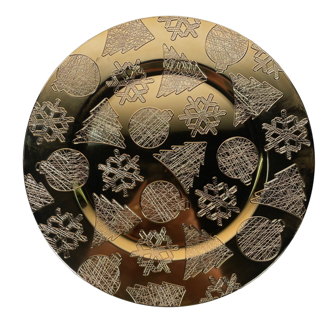 Charger plate 33cm - Gold