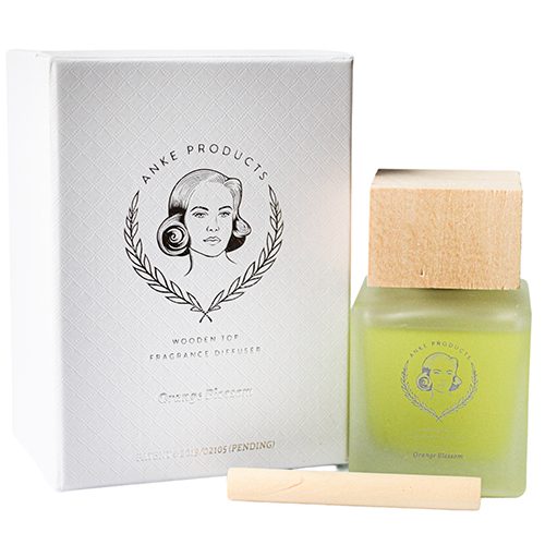 Orange Blossom Wooden Top Fragrance Diffuser Gift Box