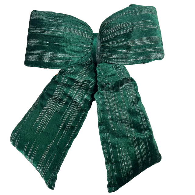 Velvet bow 30x40cm - Green