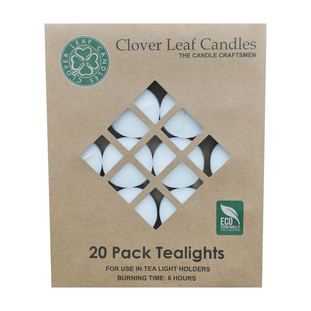 Candle Tea Lights 20's 6hr