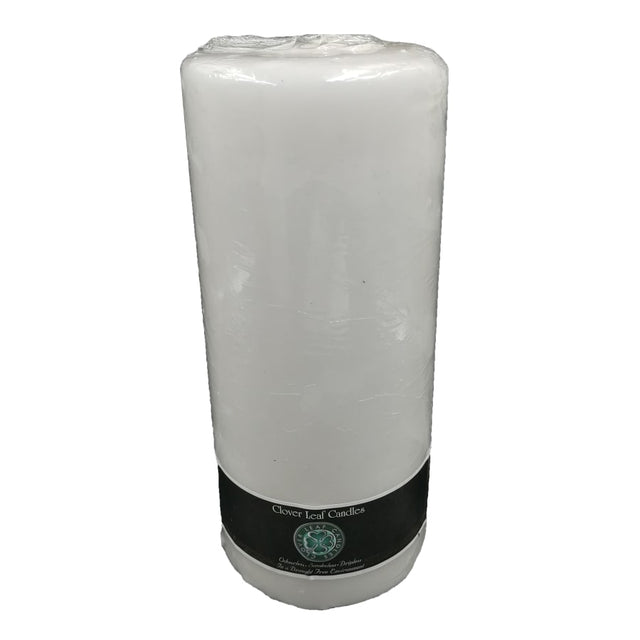 Candle Pillar White 10X23cm