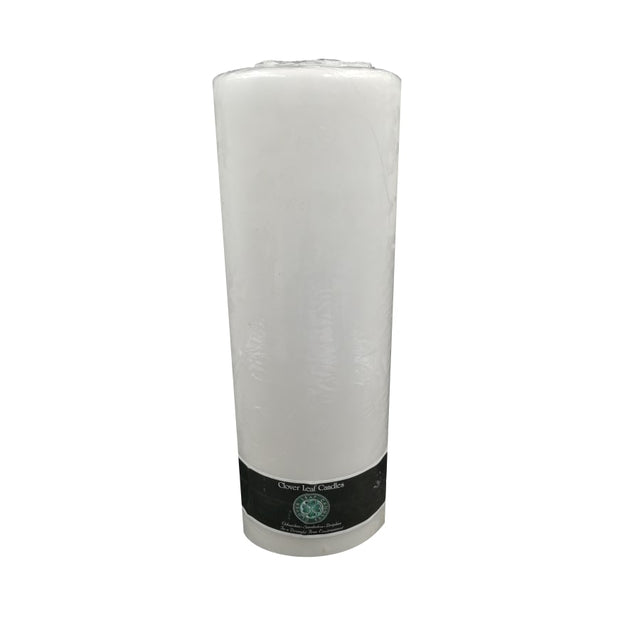Candle Pillar White 10X28cm
