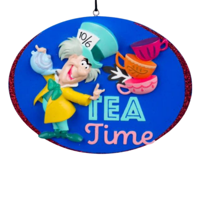 The Mad Hatter 2D Tea Time Resin Ornament