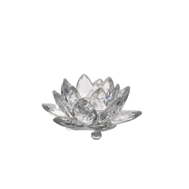 Crystal Flower Candle Holder 14.5X5.5cm