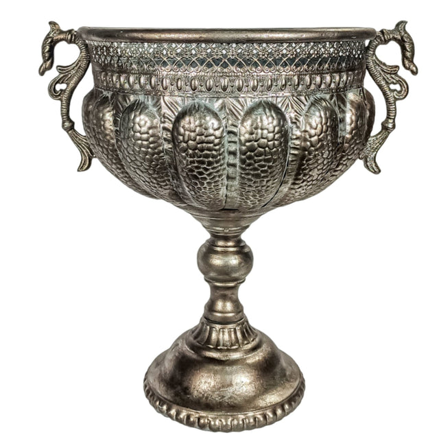 Iron Vase 41X32X44cm Silver