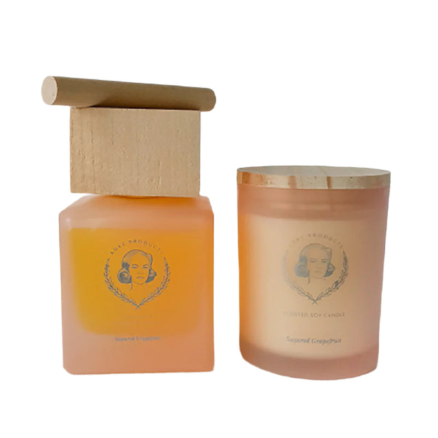 Sugared Grapefruit Diffusers & Candle Gift Set