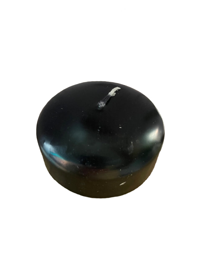 Candle Floating Black X2 7X4Cm