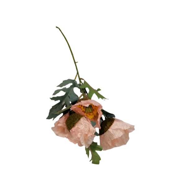 Poppy on stem 44cm - Pink