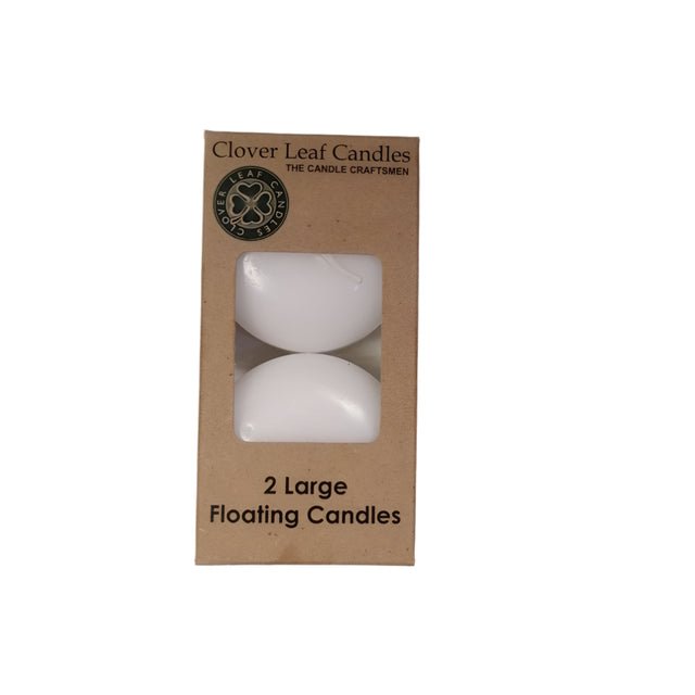 Candle Floating White X2