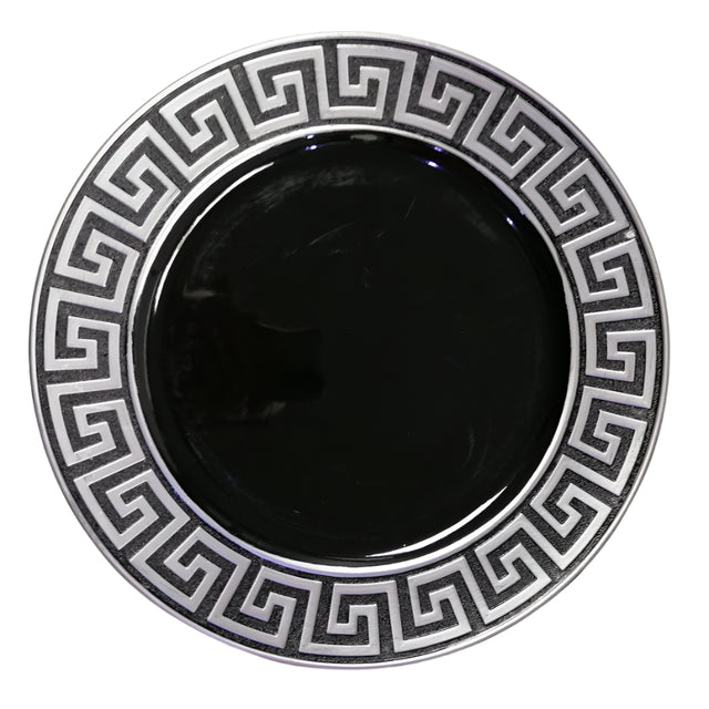 Underplate 32cm - Silver & Black
