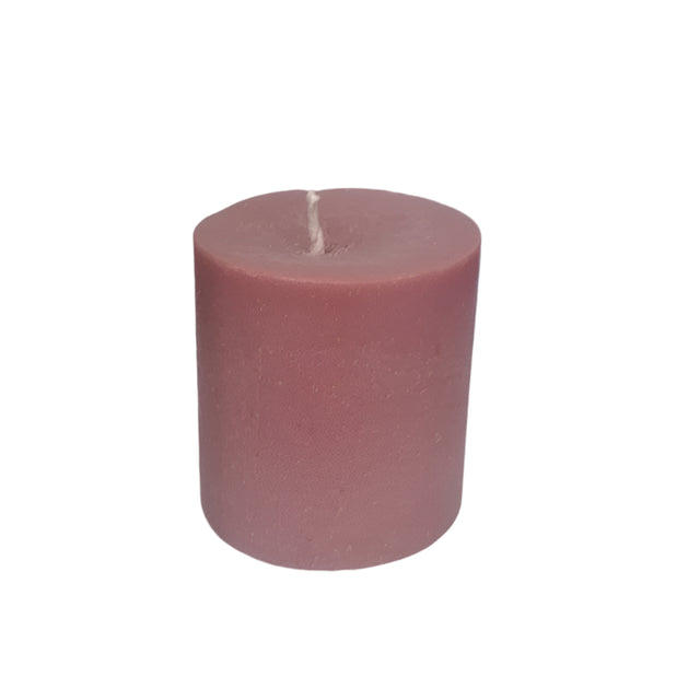 Candle Pillar Dusty Pink 70mmx70mm