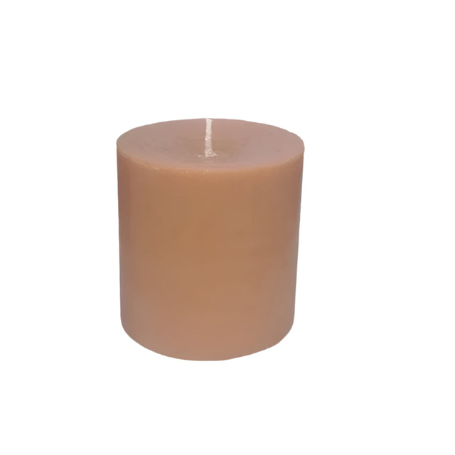 Candle Pillar Apricot 70mmx70mm