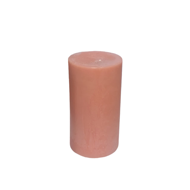 Candle Pillar Coral 70mmx120mm
