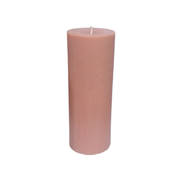 Candle Pillar Coral 70mmx180mm