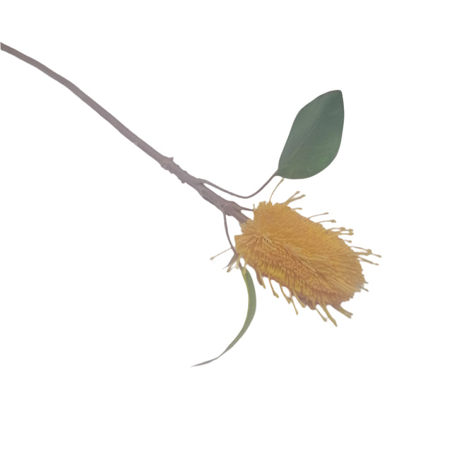 Artificial Flower - Orange/yellow Pincushion