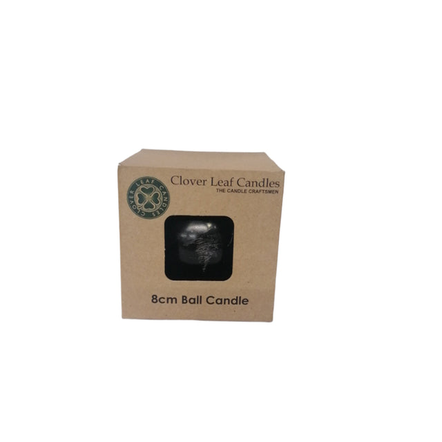 Candle Ball Black 8cm