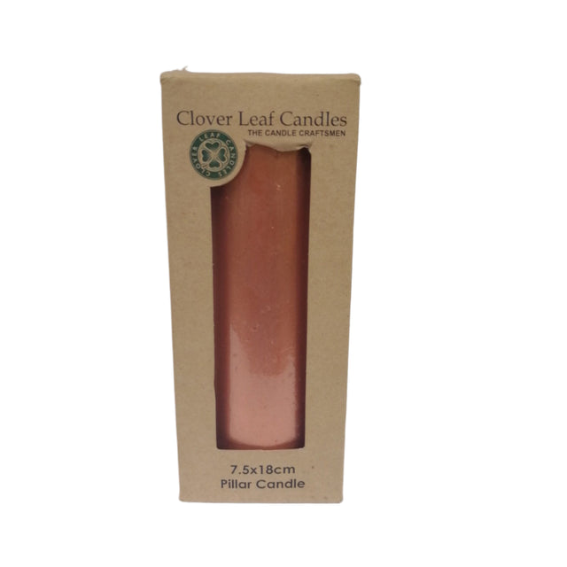 Candle Pillar Copper 7.5x18cm