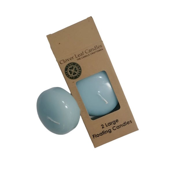 Candle Floating Med Blue 7x4cm x2