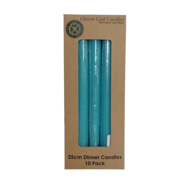 Candle Dinner Taper Turq Blue 25cm x10