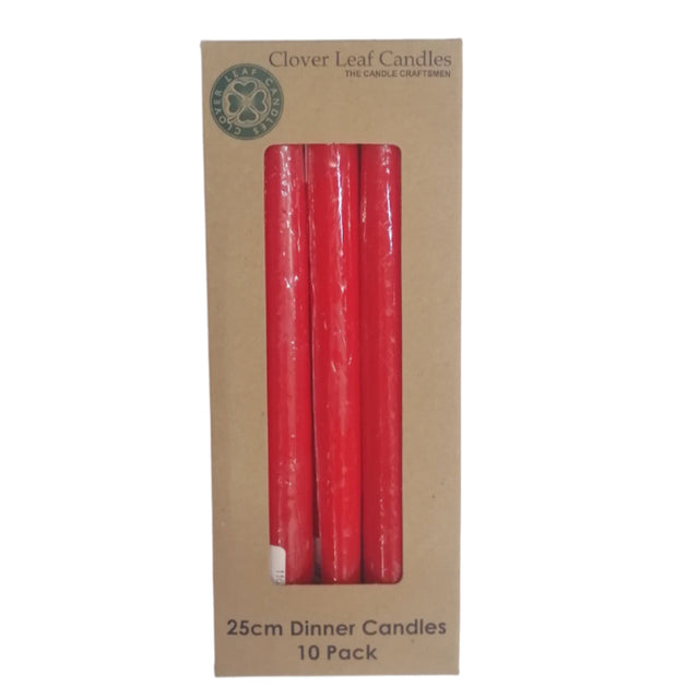 Candle Dinner Taper Chinese Red 25cm x10