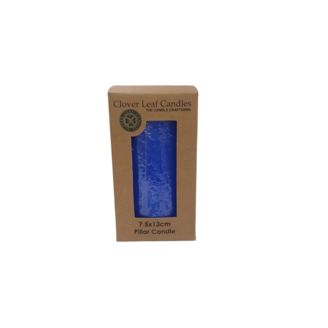 Candle Pillar Royal Blue 7.5x13cm