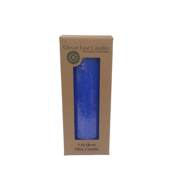Candle Pillar Royal Blue 7.5x18cm