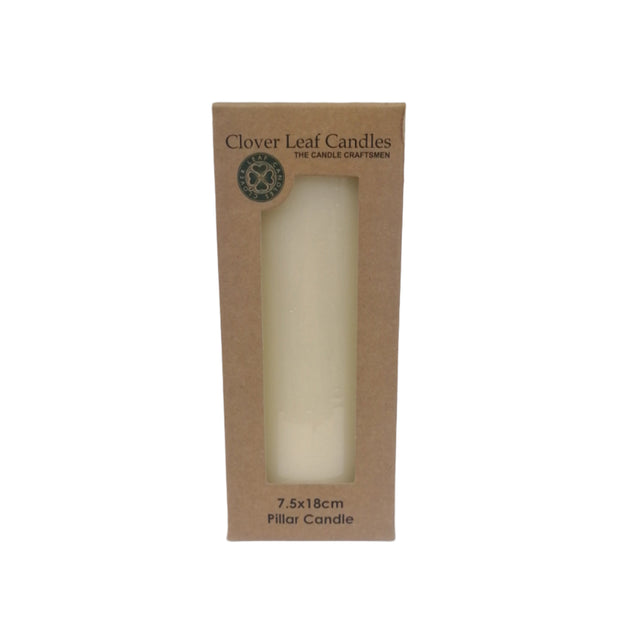 Candle Pillar Butt Yellow 7.5x18cm