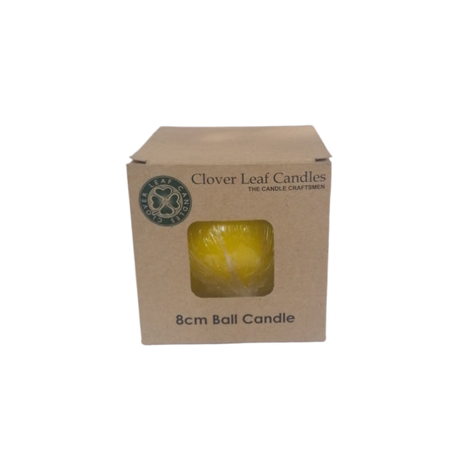 Candle Ball Yellow 8cm