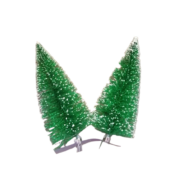Xmas Tree 14cm on clip - set of 2