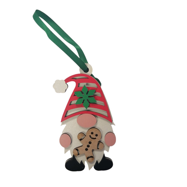 Gnome wooden 9.5cm - Holding Gingerbread