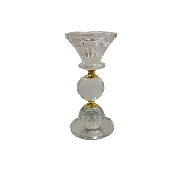 Crystal Candle Holder 15x7cm