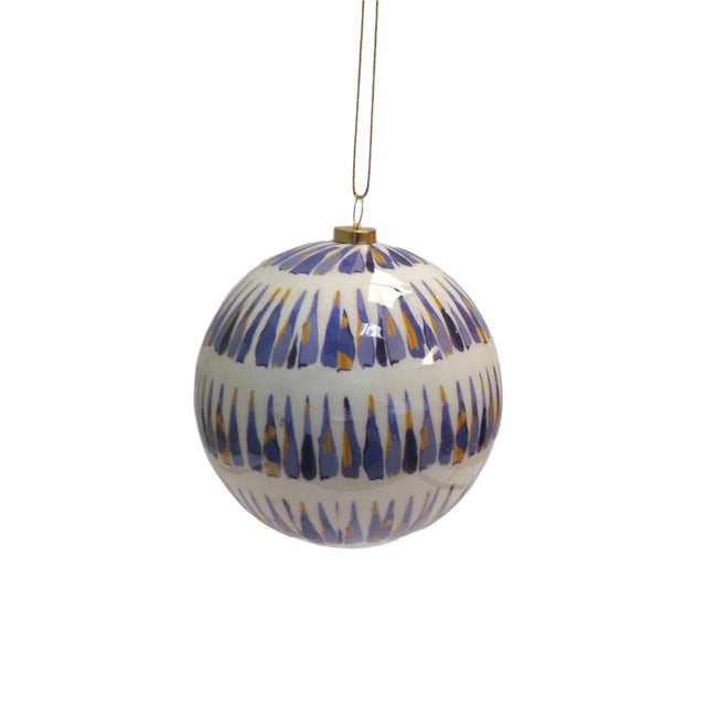 Xmas Ball 10cm Delft Blue