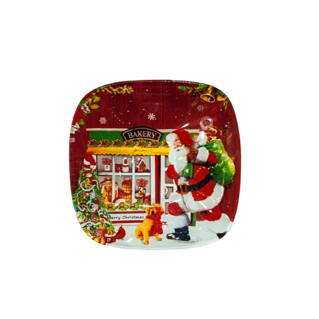 Glass bowl Santa Claus 11.5x3cm - Santa by Bakery