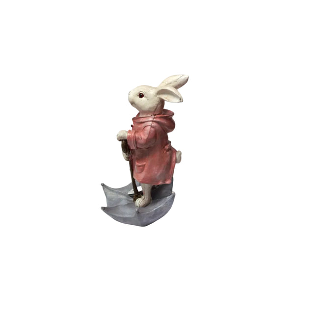 Rabbit with open umbrella 24cm
