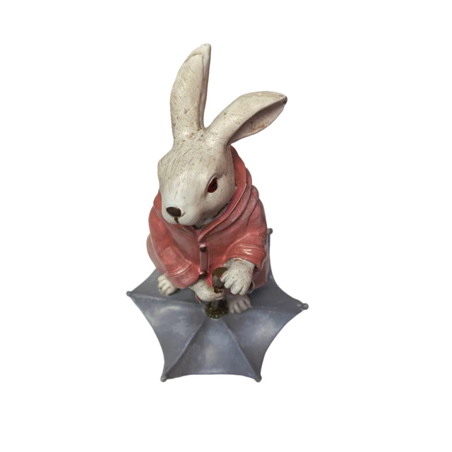 Rabbit with open umbrella 24cm