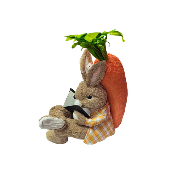 Rabbit leaning against carrot 36cm