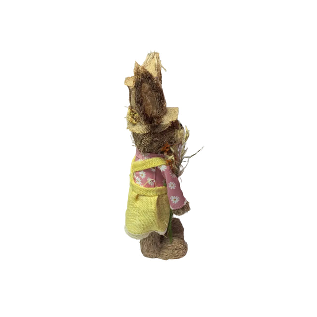 Bunny Grass girl with flower 45cm