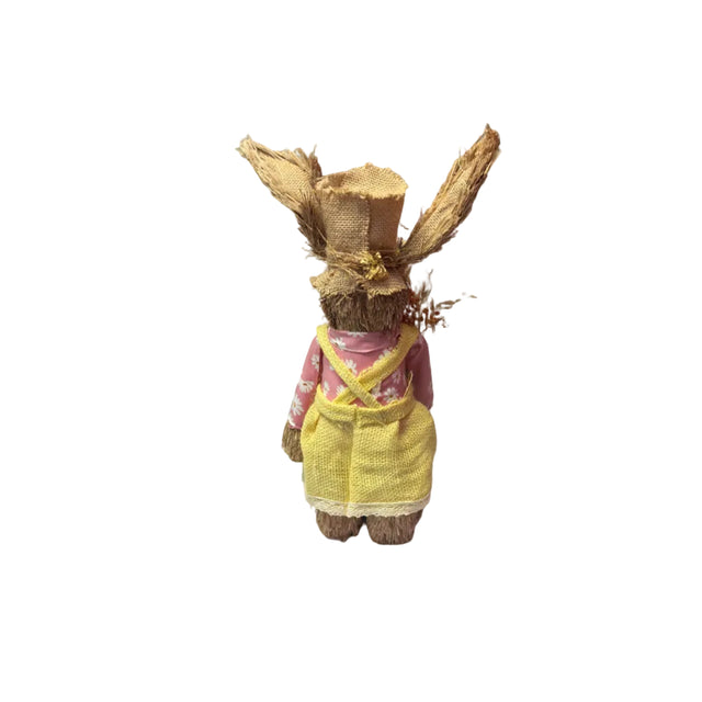 Bunny Grass girl with flower 45cm
