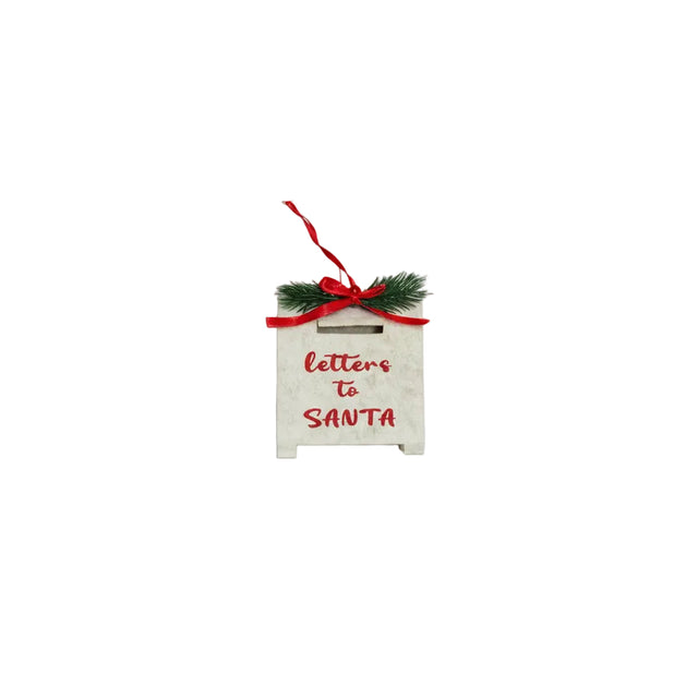 Letter box decoration, letters to Santa - Felt - Beige