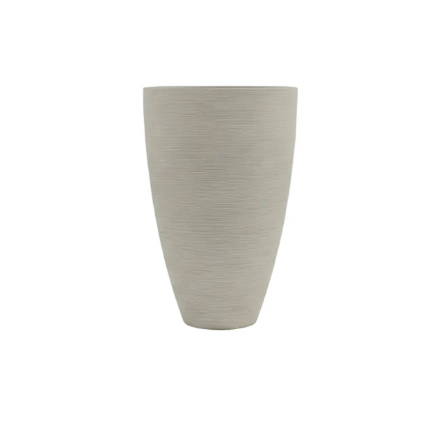 Flowerpot ribbed 45x22x69cm - Sand colour