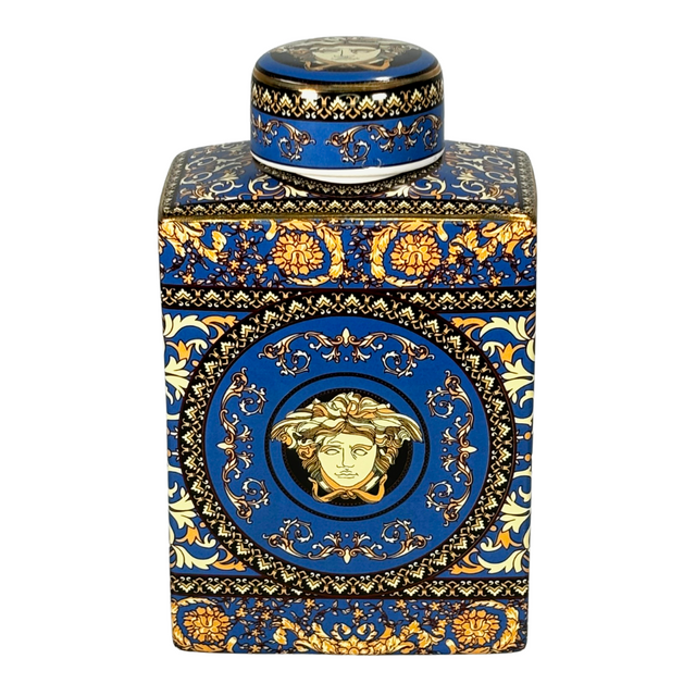 Ginger Jar Blue & Gold 14X22X8Cm