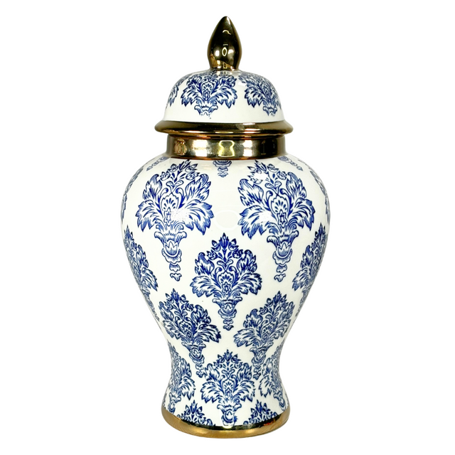 Ginger Jar Blue & White 19X35Cm