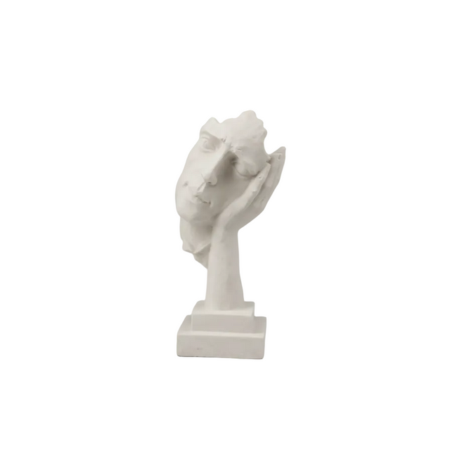Statue - silence is gold - hear no evil 12.5x33cm