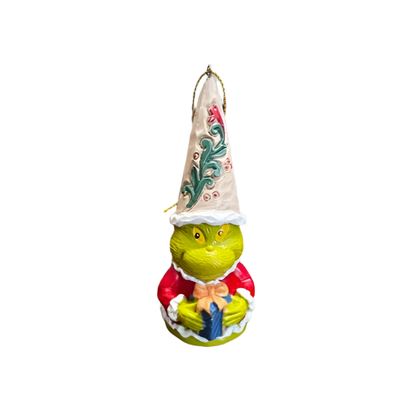Ceramic Grinch Gnomes with Present 10cm