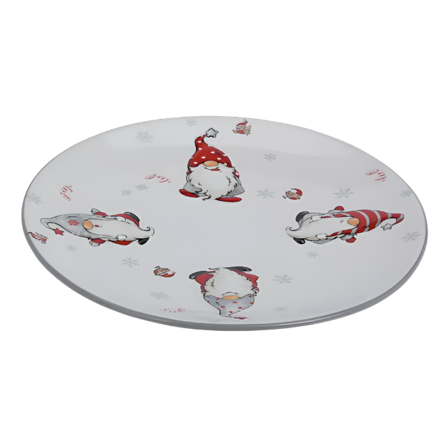 Plate Gnome 17cm - Grey